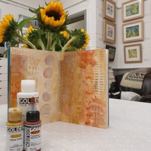 Mono-Printing - Creating Art Journal Page Backgrounds